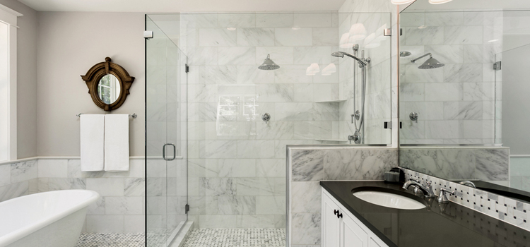 bathroom shower door installation in Hilmar-Irwin