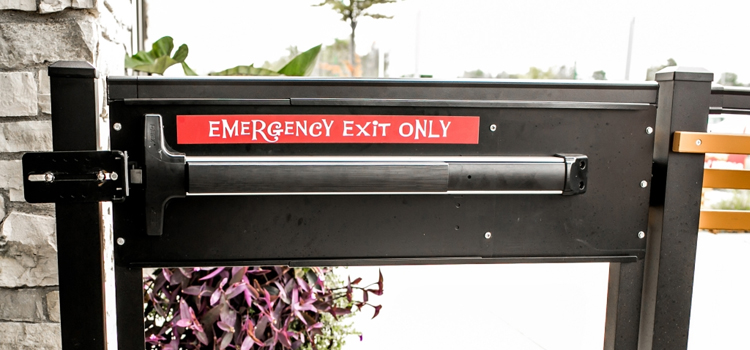 emergency push bar installation in Hilmar-Irwin