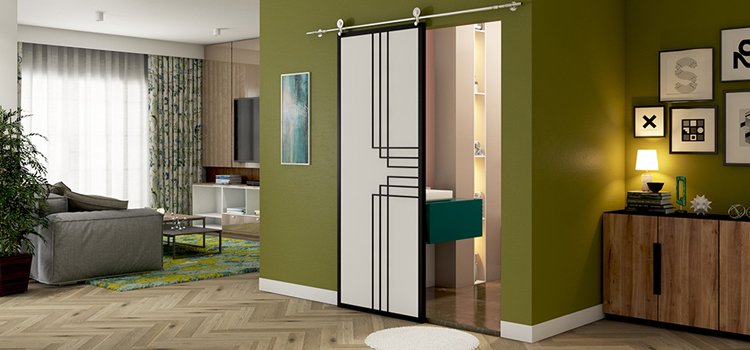 sliding bathroom door installation in Hilmar-Irwin